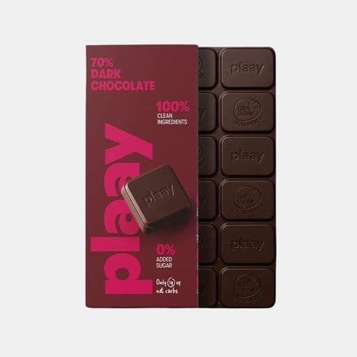 Plaay Dark Chocolate Slab 80g