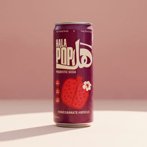 Hala Pop Pomegranate Hibiscus 250ml