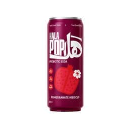 Hala Pop Prebiotic Soda Pomegranate Hibiscus 250ml thumbnail 1