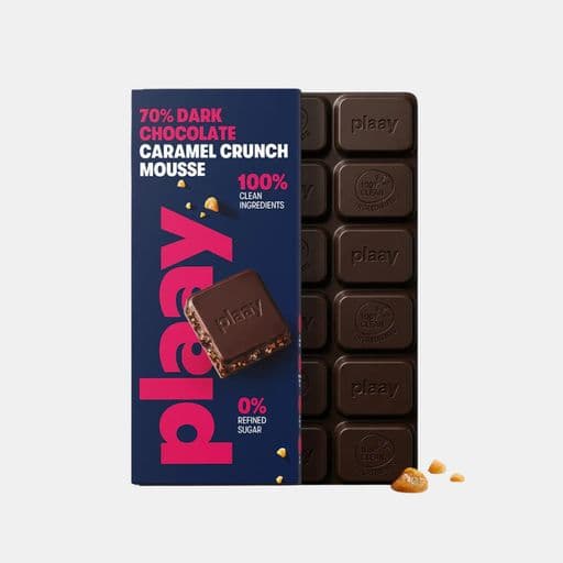 Plaay Chocolate Caramel Crunch Mousse Slab 80g