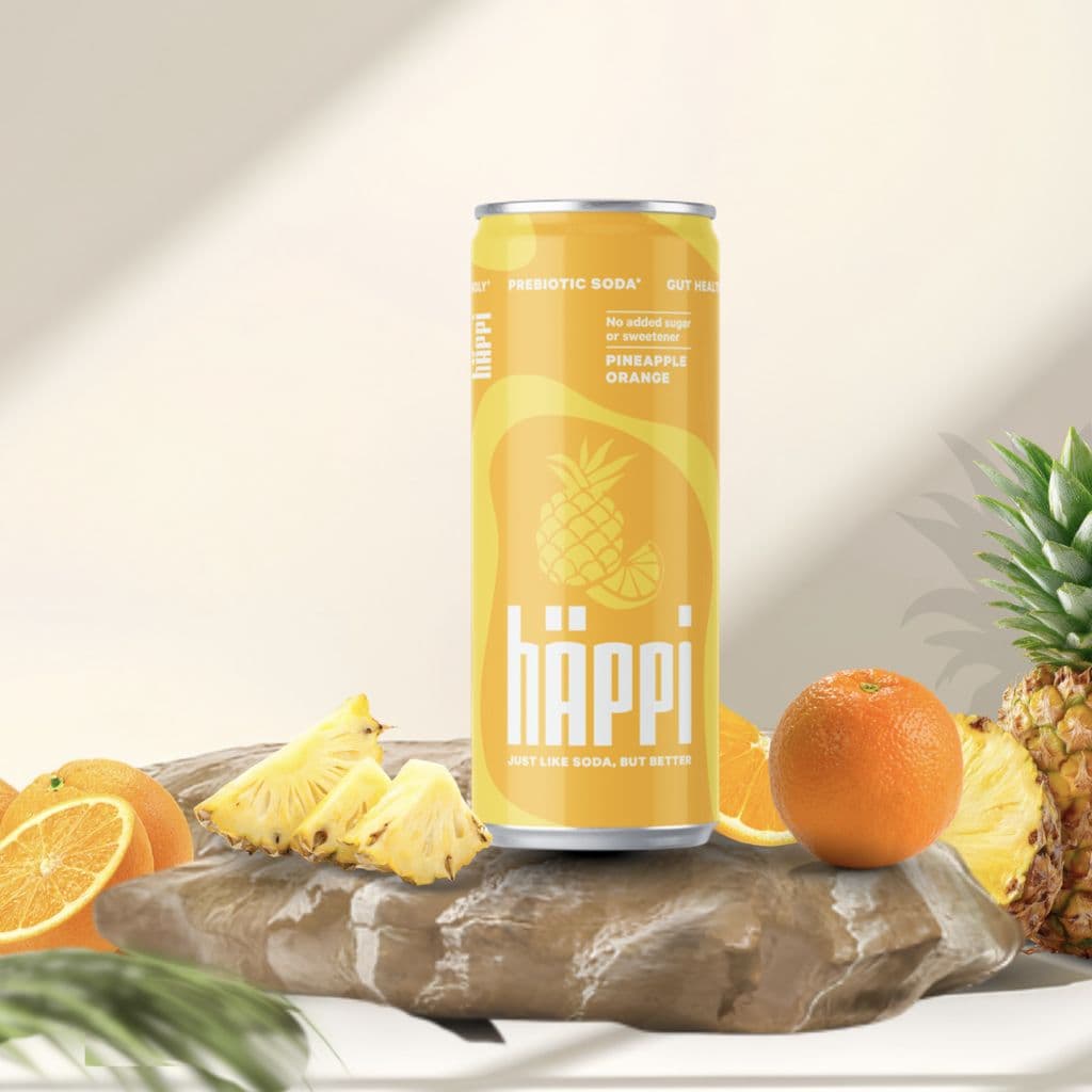 Happi Prebiotic Soda Pineapple Orange 330ml
