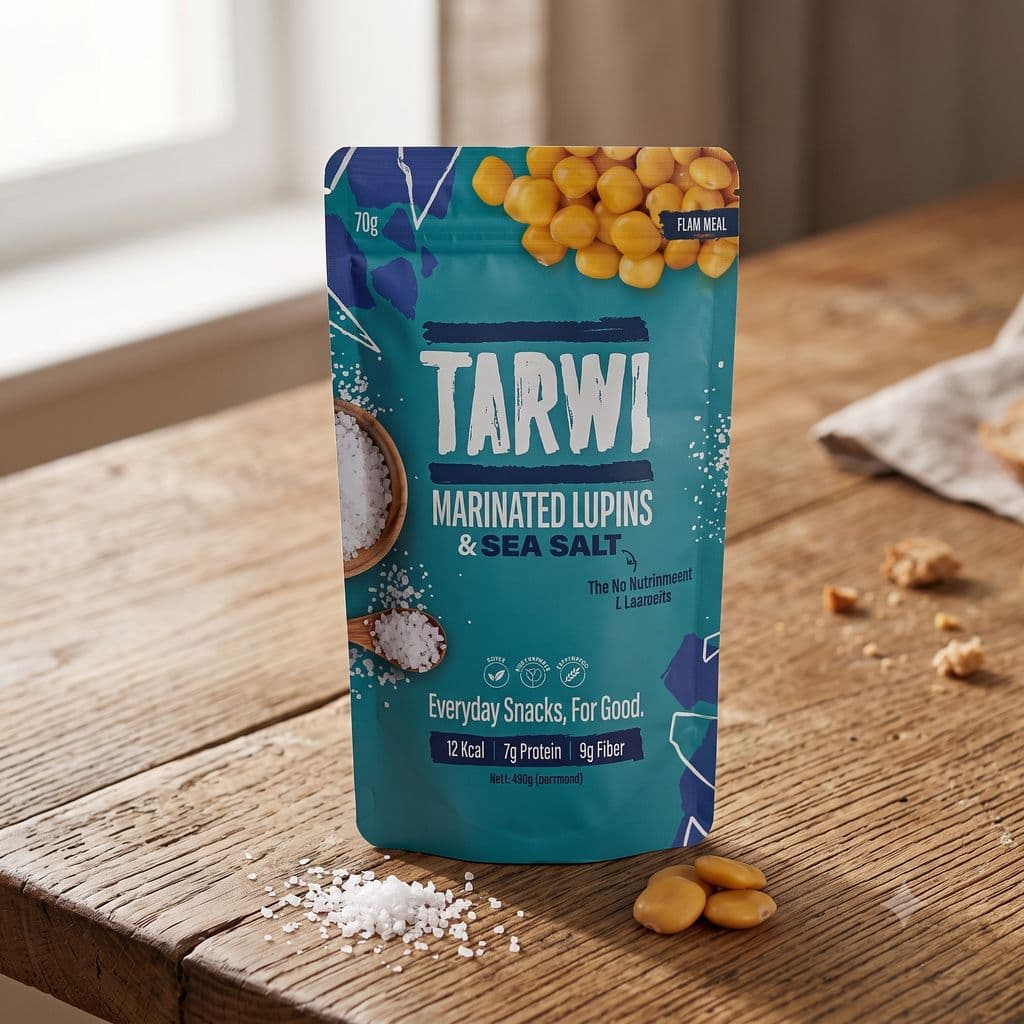 Tarwi Marinated Lupin Beans and Sea Salt 70g