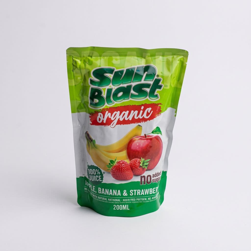 Sun Blast Organic Apple Banana and Strawberry